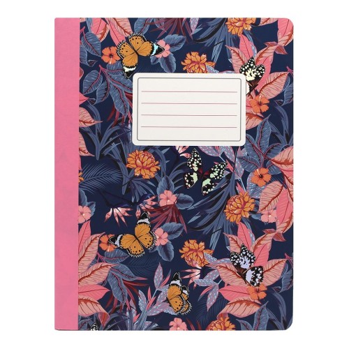 Pukka Bloom Composition Notebook Blue 247mm x 190 mm 140 Pages Pukka Bloom Composition Notebook Blue 247mm x 190 mm 140 Pages